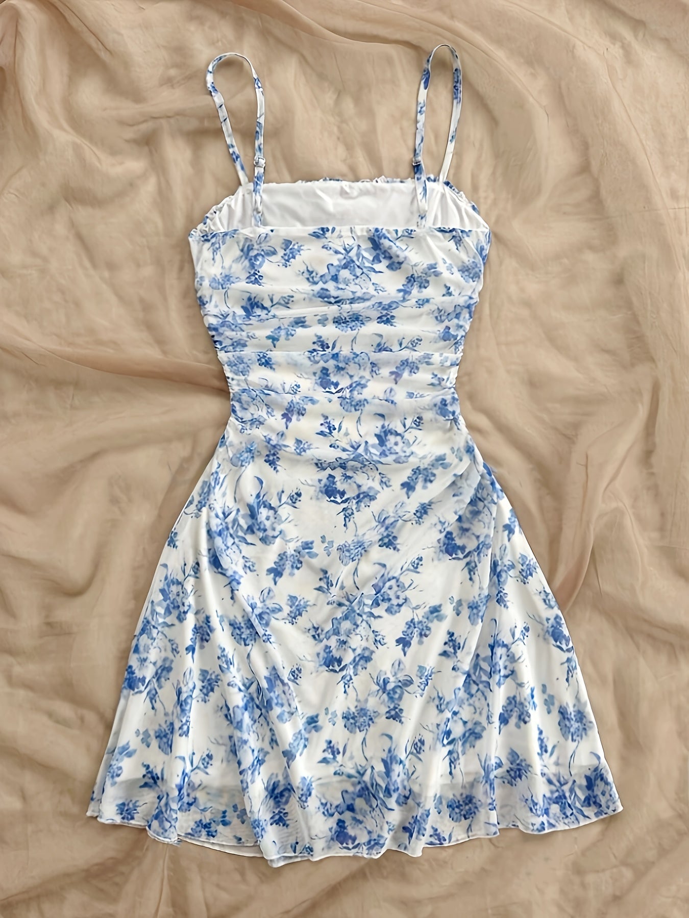 Women's New Floral Print Halter Dress - l3roma