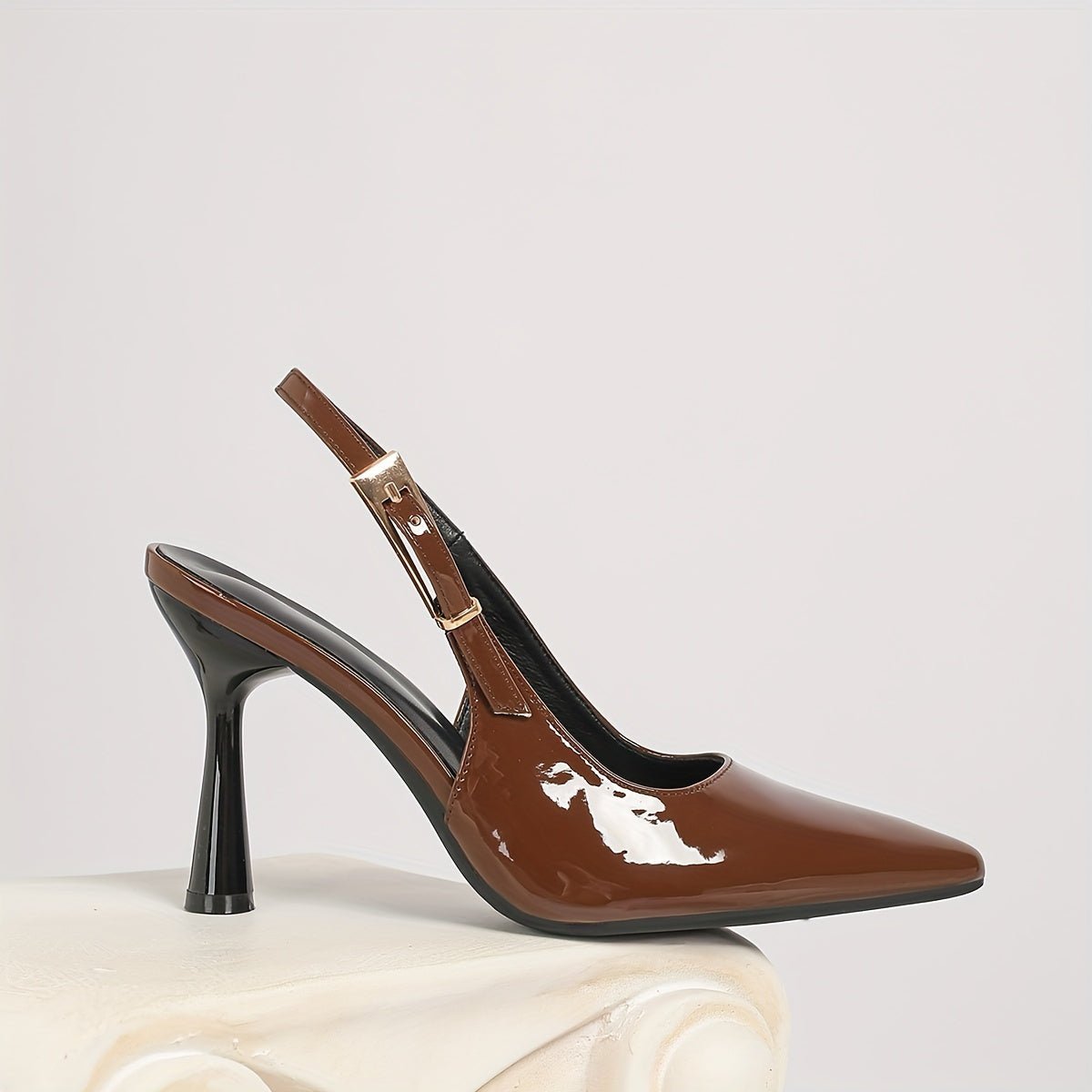 Women'S Solid Color Ultrahigh Kitten Heel Pumps - l3roma