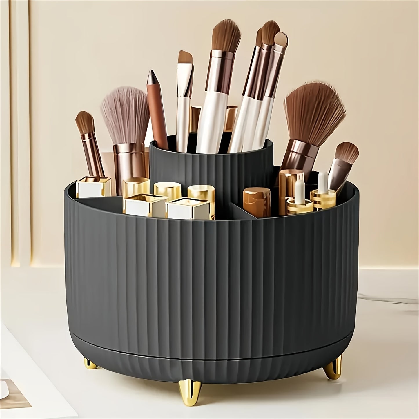 360° Rotating Makeup Organizer - l3roma