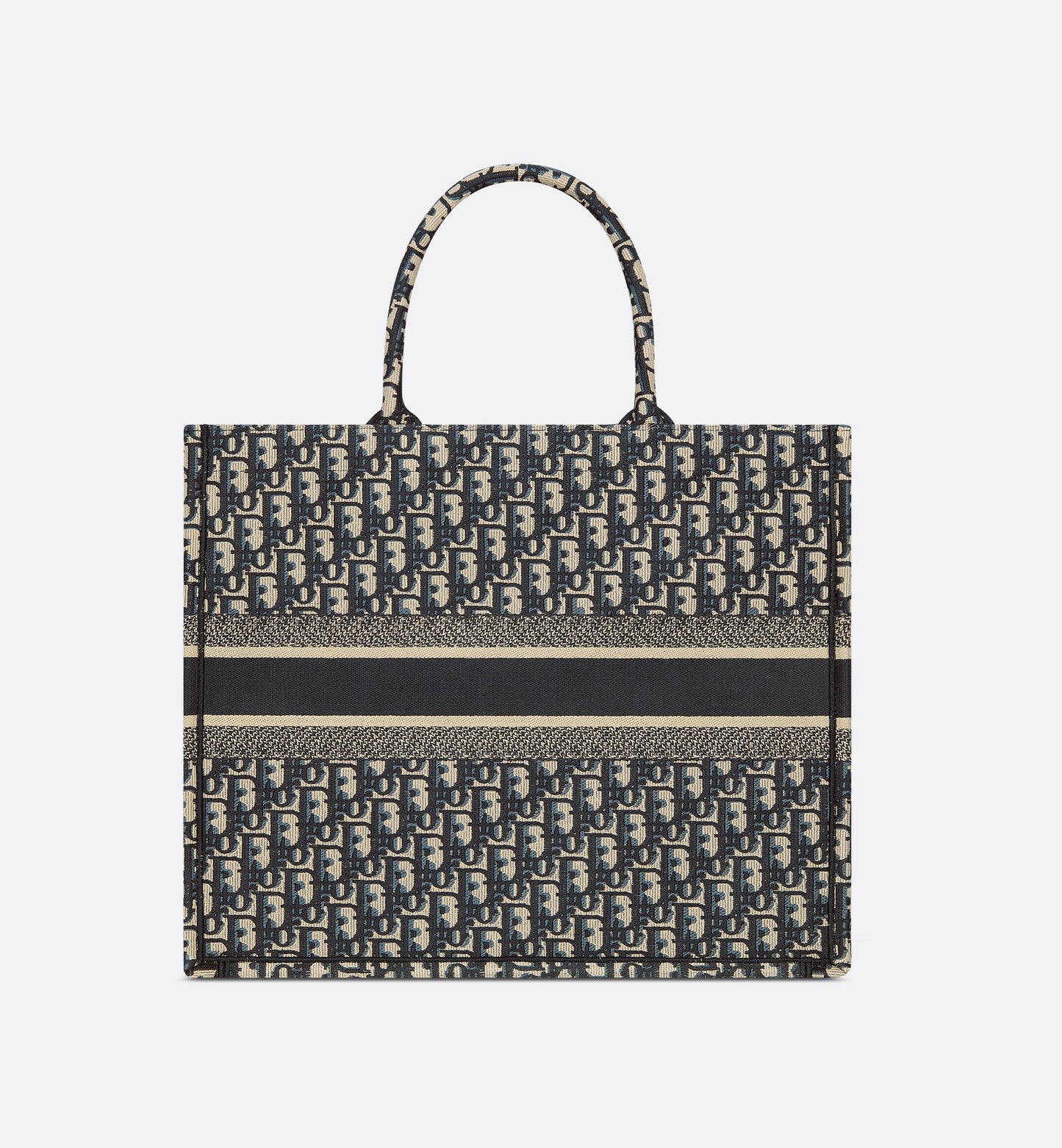 Dior Ecru Blue Book Tote - l3roma