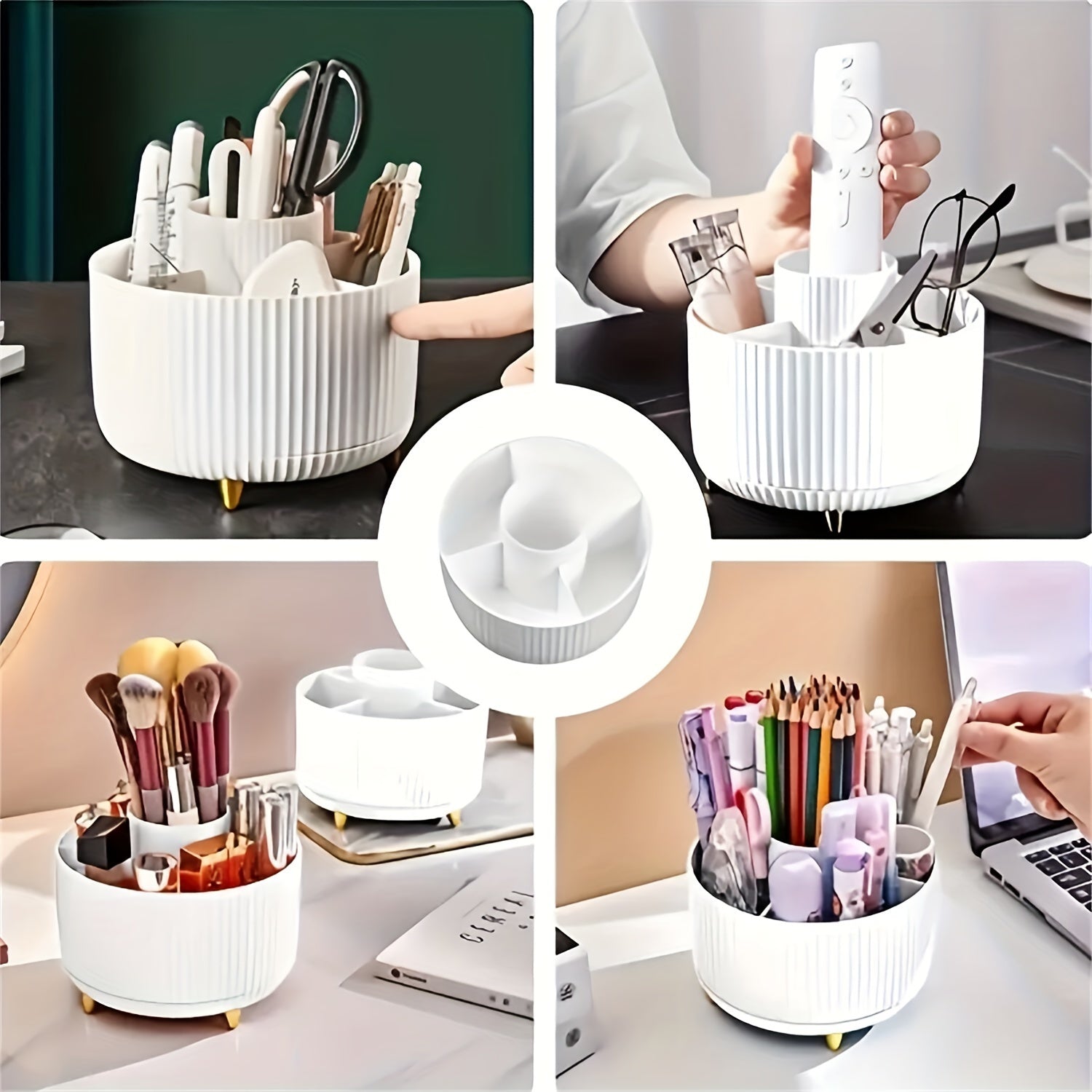 360° Rotating Makeup Organizer - l3roma